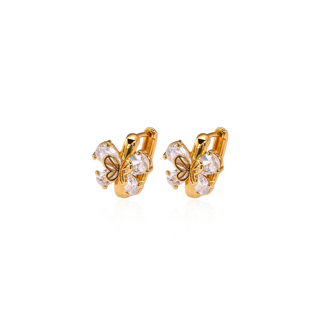 Classic Double Hoop Earrings for Women Chunky Stainless Steel Gold Earring Trend New in Minimalist Pendientes Jewelry