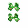 Christmas Reindeer Bow Hair Clip - Red & Green Accessory