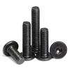10pcs M5/M6/M8cm Black Stainless Steel Hex Hex Socket Ultra-Thin Ultra-Low Flat Head Allen Cap Screws Bolts (M6X25mm(10pcs))