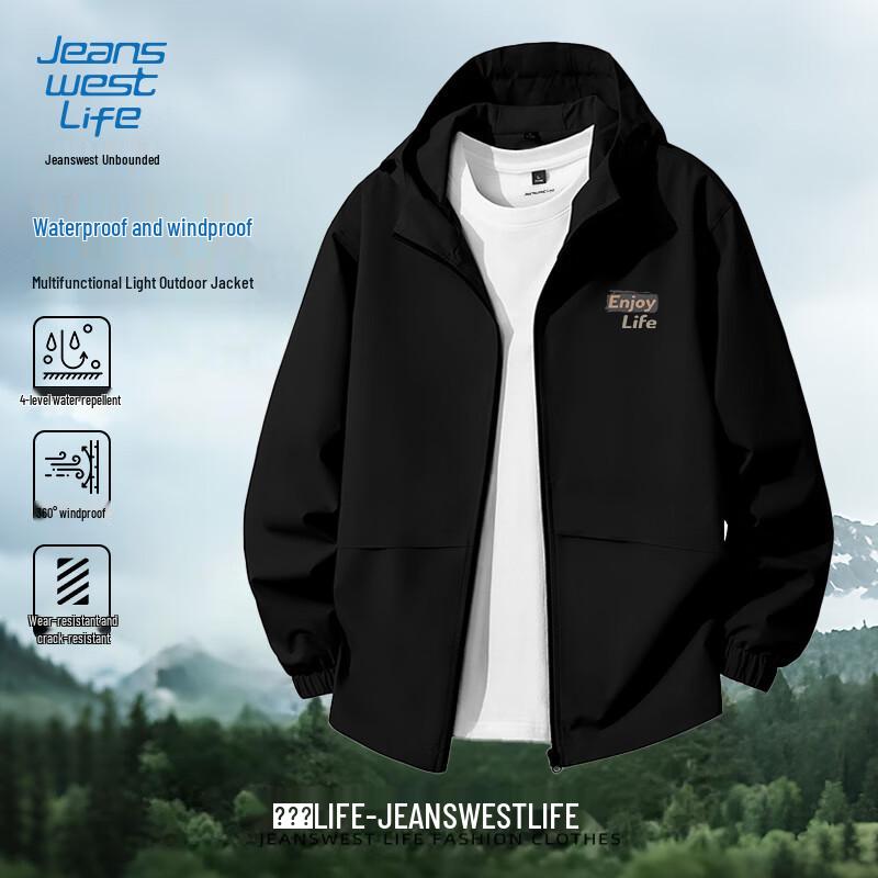 

JEANSWEST LIFE Men s Multi-functional Windproof Waterproof Jacket M