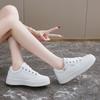 Damen Weiße Schuhe Atmungsaktiv Lässig Vielseitig Bequem Abriebfest Sneaker
