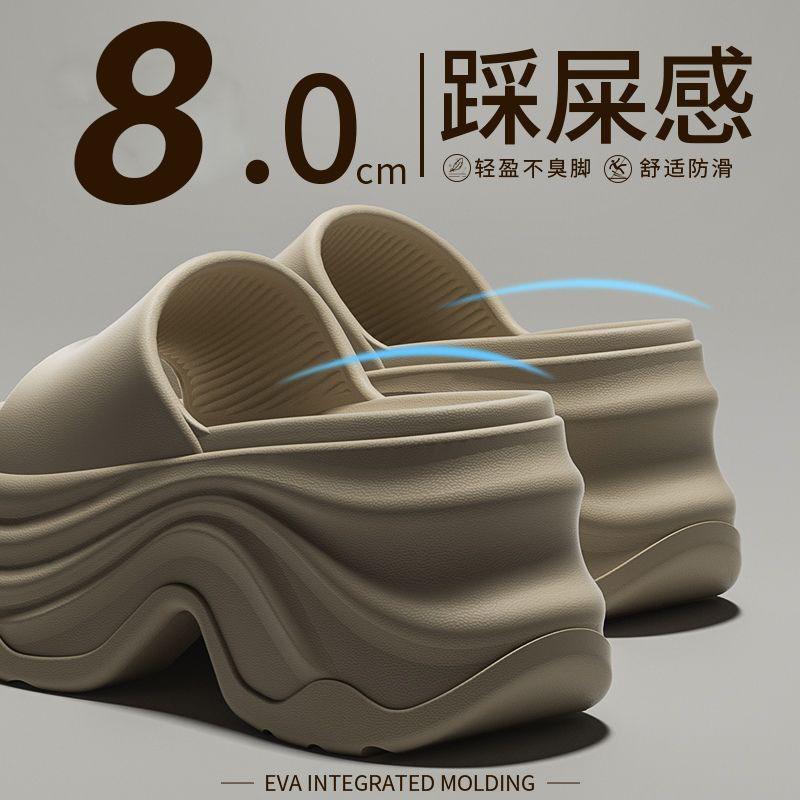 Ciabatte con Plateau Spesso da Donna Estate Sandali Comodi con Zeppa Donna Solidi Antiscivolo Eva Suola Spessa Ciabatte Scarpe