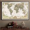 Vintage Retro Paper World Map Poster For Unique Children Gifts And Stylish Wall Decor