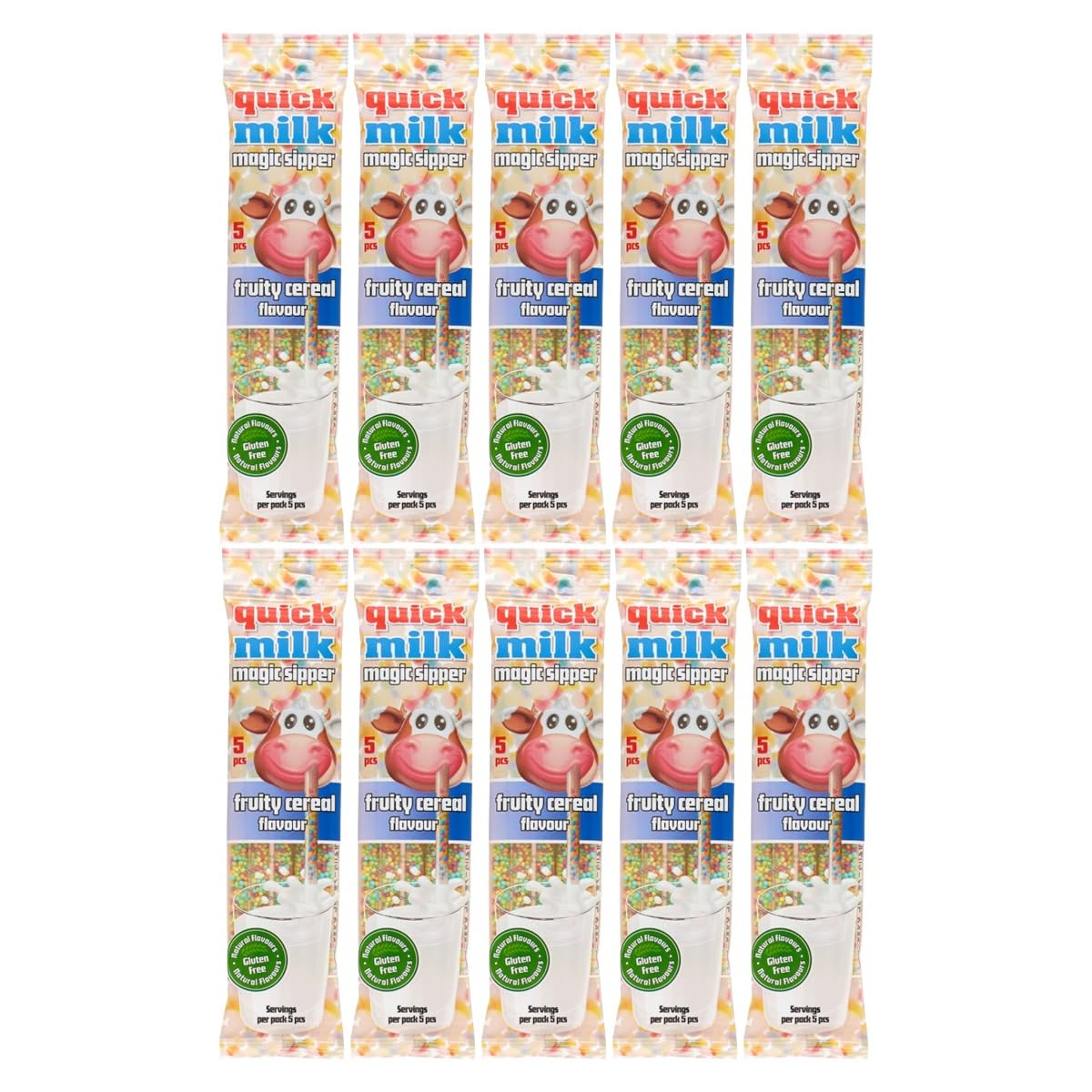Ferfordi Quick Milk Fruity Cereal 5P x 10 (30g bags)