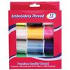 100 Polyester Embroidery Thread Assorted Colors 300 Yd Spools 12 Ct Durable Quality Machine Hand Sewing Projects