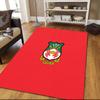 Wrexham AFC Flannel Pattern Square Carpet,Area Rug,Carpet Rug for Living Room Bedroom Sofa Playroom Decor,Non-slip Floor Mat