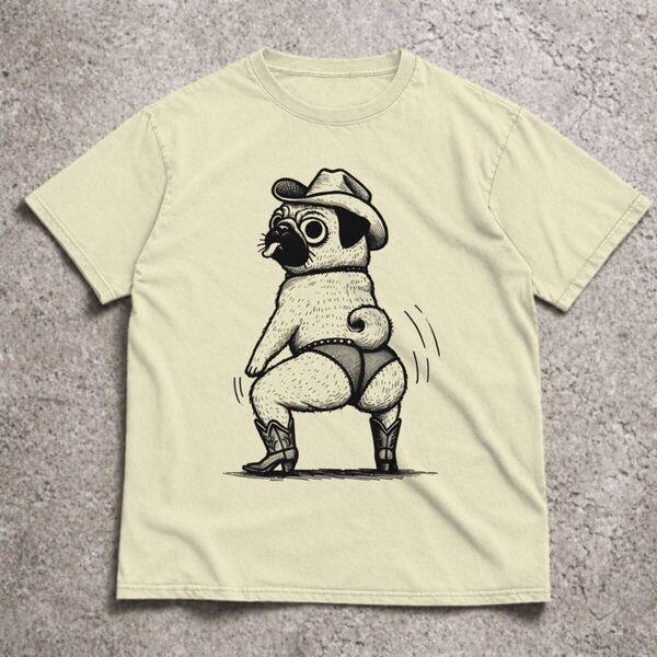Funny Dog Tshirt for Mens Street Fashion Casual Tops Vintage Short Sleeved Oneck Tshirt Funny Animal Aesthetic T Shirt