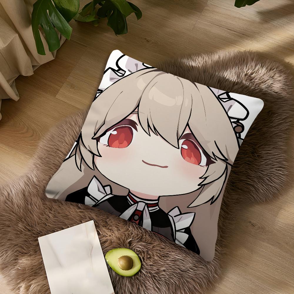 Cute Q Version ZZZ Ellen Nicole Miyabi For Bedroom Car Coffee Shop Room Soft and Living Room Sofa Decorative Pillow Cover Case
