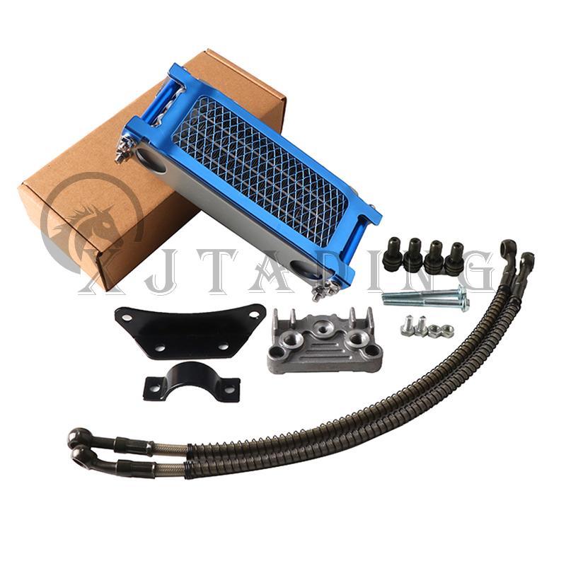 Motorcycle Oil Cooler Oil Radiator Kit For Honda Monkey Yamaha Kawasaki 50cc-140cc Pit Dirt Bike Scooter Moped Enduro Motocross