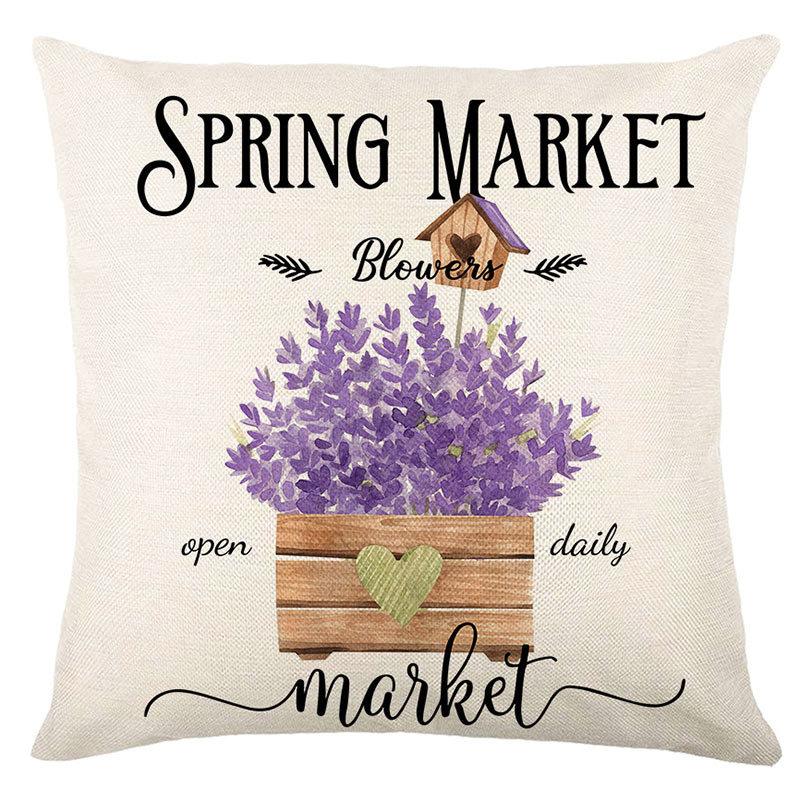 Spring Throw Pillow Cover Spring Festival Home Decor Cushion Office Cushion Sofa Cushion Cover