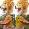 Novelty Yellow Duck And Lion Latex Mask For Holiday Celebrations And Costume Parties