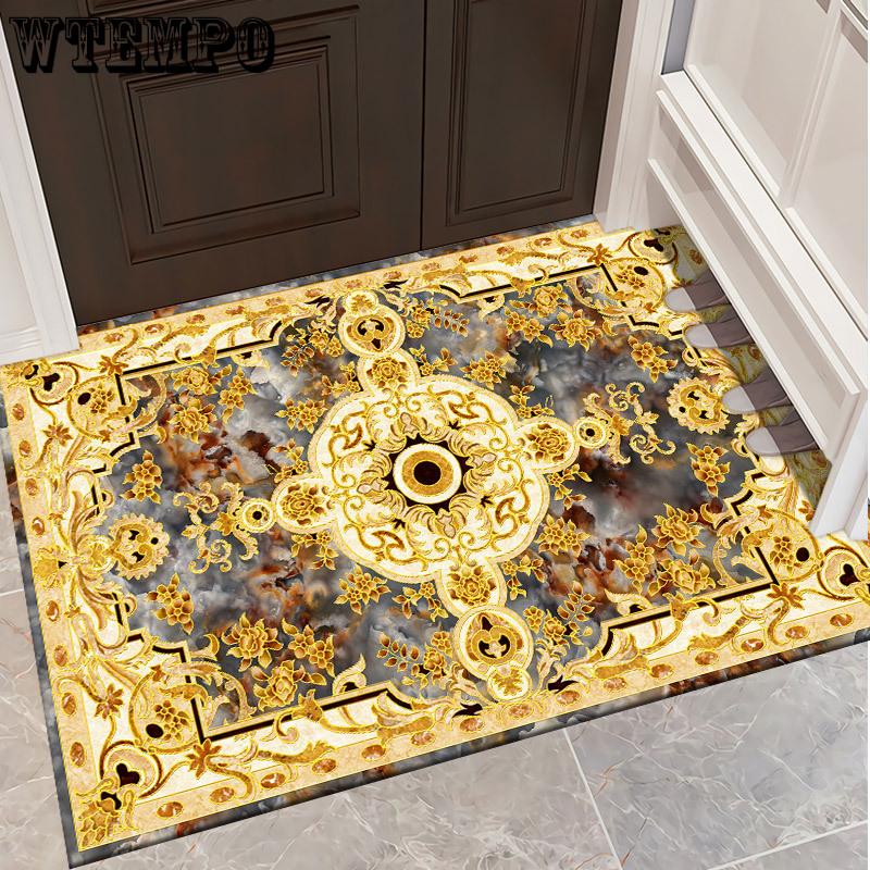 New Chinese Style Entrance Mat Entry Door Mat Dirt Resistant and Easy To Maintain  Living Room Bedroom Carpet