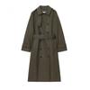 European and American style, new women's clothing, fashionable, versatile, cross-border comfortable lapel waterproof double placket trench coat