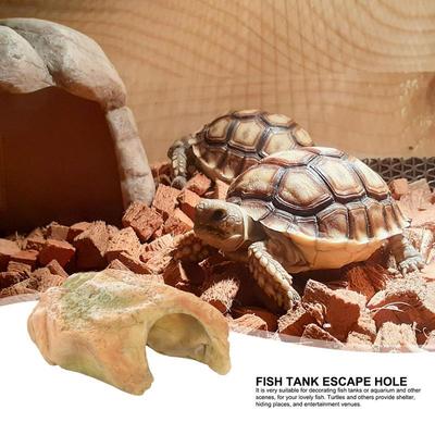 Aquarium Decoration Rock Caves Natural Reptile Hiding Rock Cave Hideout Turtle Cave Tank Accessories For Reptiles Lizards