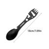 5PCS Outdoor Camping 5-in-1 Multi-functional Survival Tool, Lightweight EDC Set, Practical Fork, Knife, Spoon, Can Opener
