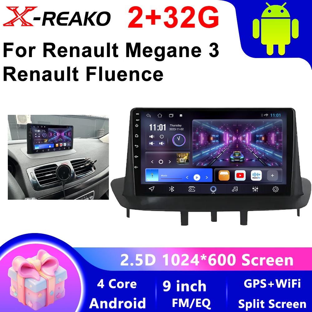

2 Din Android Car Radio Multimedia video Player для Renault Megane 3 Fluence 2008 - 2014 Навигация GPS Carplay Auto DVD RDS 4 core 2GB+32GB CP