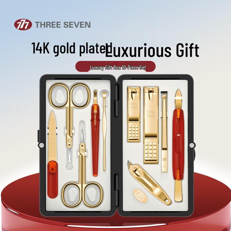 777 Stainless Steel 10-Piece Nail Care Kit