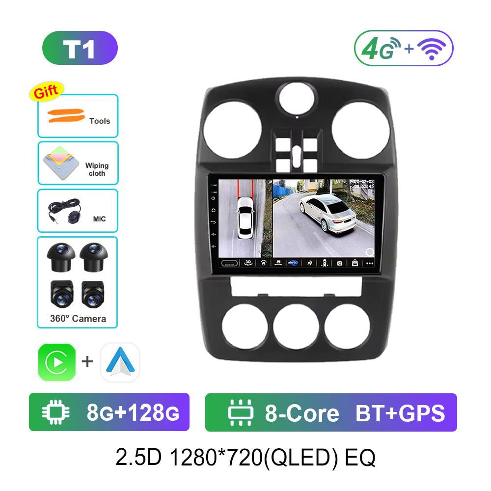 Android 14 Car Radio Multimedia Player for Chrysler PT Cruiser 2007 - 2009 WiFi GPS Navigation DSP Stereo Split Screen Head Unit