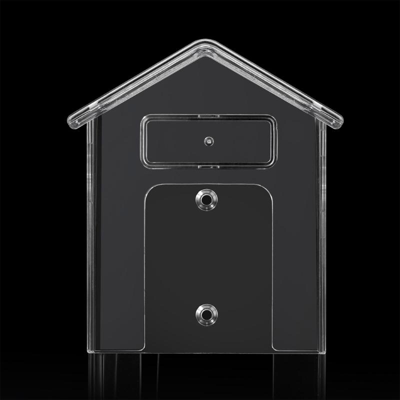 Wireless Doorbell Waterproof Cover Clear House Shape Doorbell Rain Cover Plastic Doorbell Protector Box Cover