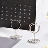 30Pcs/Set Metal Card Holder Desktop Standing Multifuncional Mini Foto Imagem Menu Memo Table Number Display Clip Organizer Stand