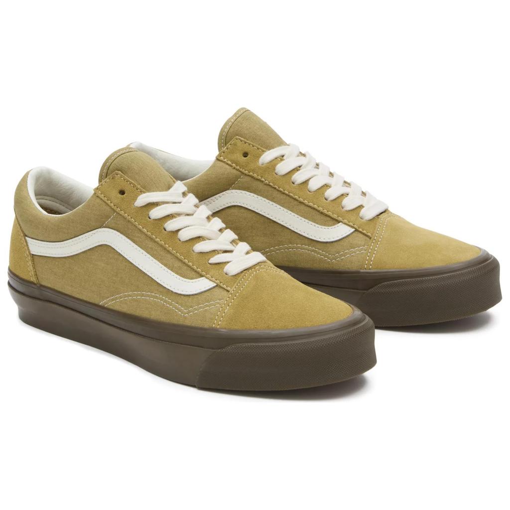 Vans Old Skool Reissue 36 LX Comfortable Versatile Low-Top Skate Shoes Women Sneaker Green White VN000CT96DY