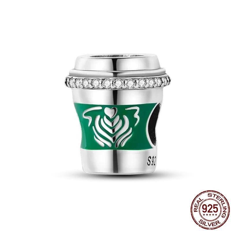 New In Copper Red Wine And Wine Glass Charm Beads Fit Bracelet Diy Pendant Woman Jewelry