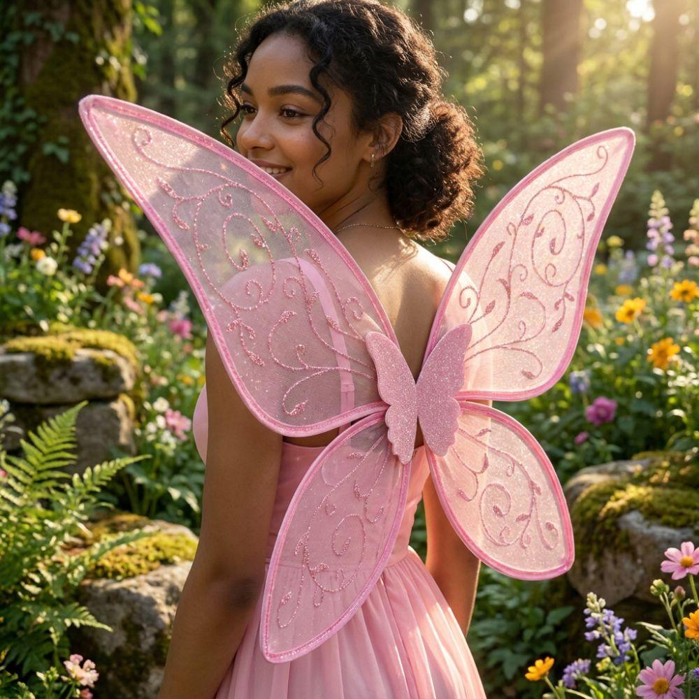 Organza Butterfly Princess Wings Sparkle Cosplay Elf Wings Costume Wings Halloween Party