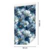 Ink Blue and Turquoise Wallpaper for Living Room and Bedroom 50x1000