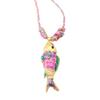 Stainless Steel Ocean Fish Pendant Necklace Colorful Marine Design Optional Neck Jewelry Gift for Kids and Adults