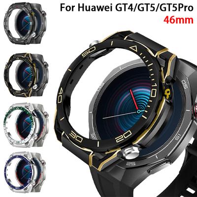 Pouzdro na PC pro Huawei Watch GT5Pro 46mm GT5 GT4 46mm příslušenství Vysoce kvalitní kryt Aktualizace na Ultimate Protective Skin Shell Bumper
