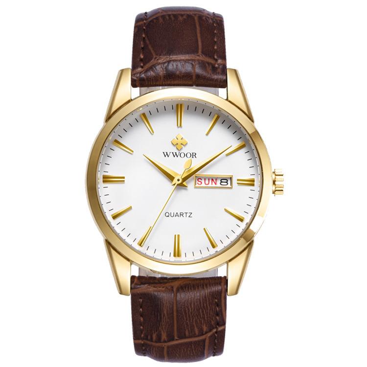 Wwoor Grip Love Casual Watch, Simple Watch, Belt Calendar Waterproof Watch Men S Watch