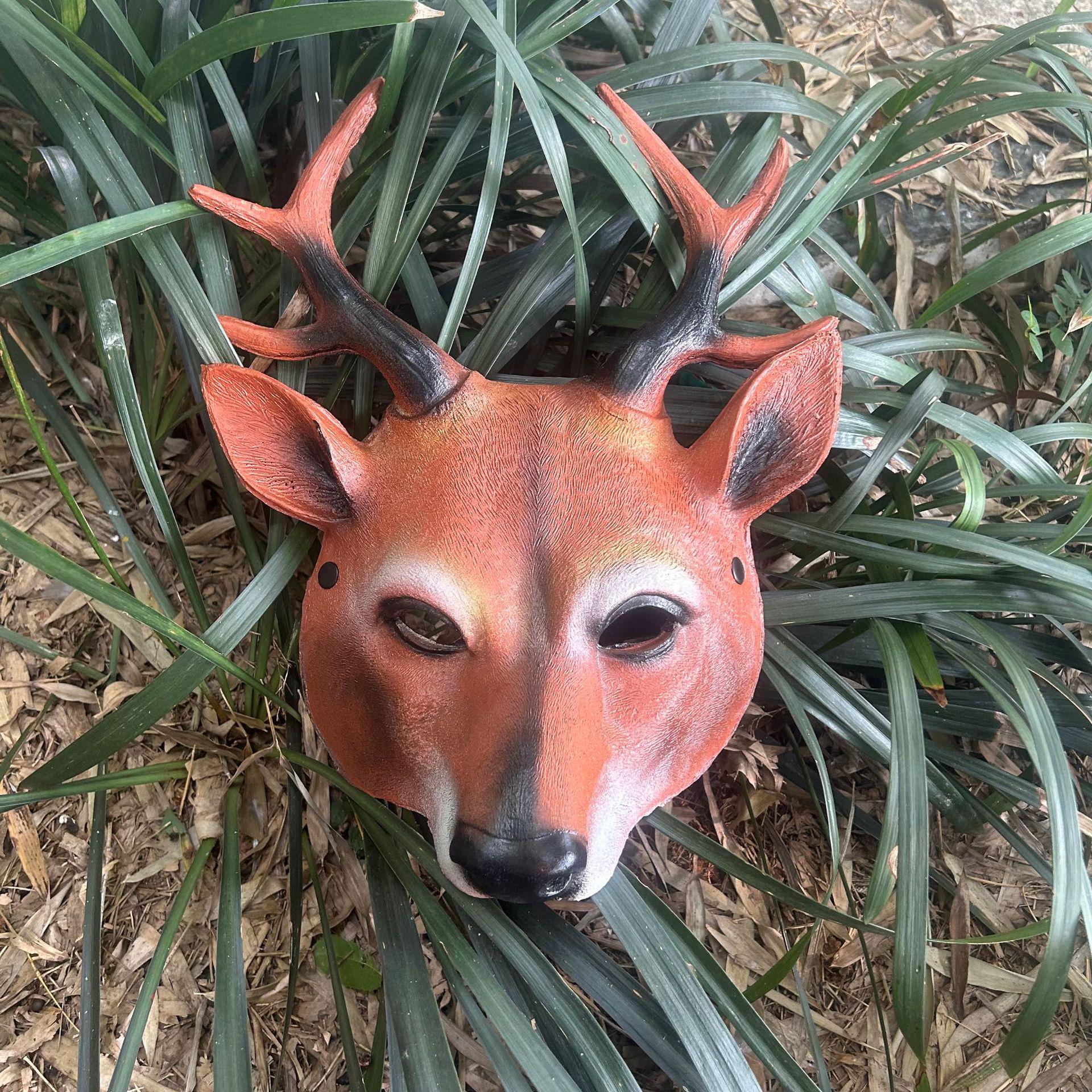 Deer Animal Mask Costume Props - Popular Halloween Carnival Festival Party PU Foam
