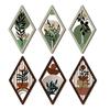 3 Pcs Boho Minimalist Wall Art Geometric Plants Hollow Out Wall Hanging Decor Farmhouse Abstract Bohemian Wood Poster for Living Room Bedroom Entrance