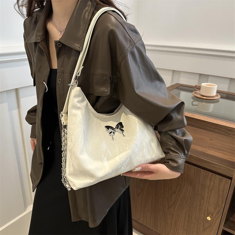 New Korean Version of Spring Personalized Casual  Large Capacity  Beautiful Niche Simple Shoulder  Single Shoulder Slant Toe Bag
