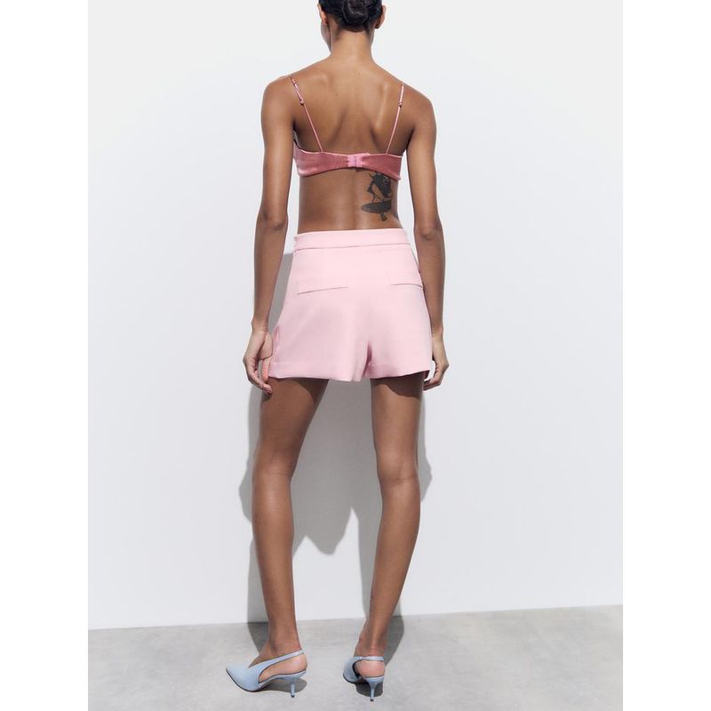 Spring New Arrival American Preppy Style Temperament Wild High Waist Shorts Front Gathers Culottes 2775600