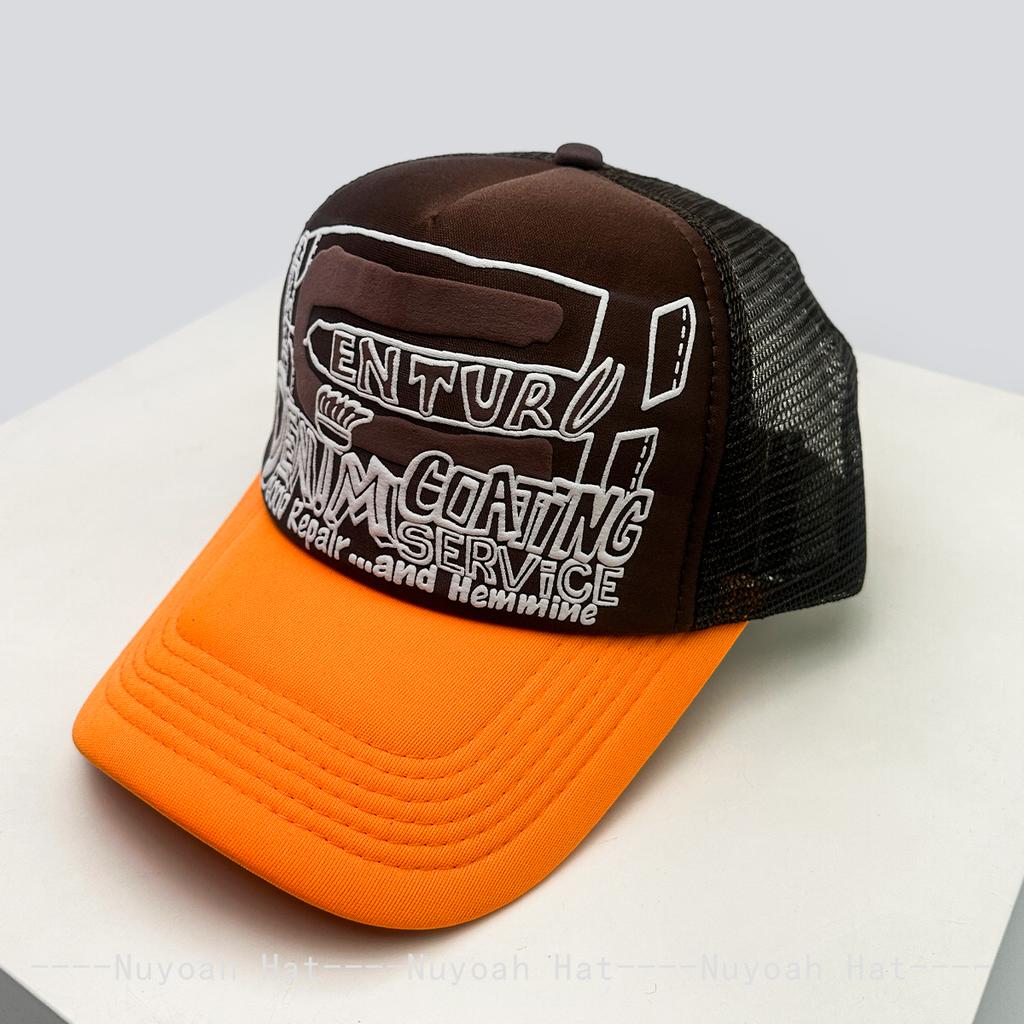 Baseball Lettering Alphabet Printed 3D Style American Women Men For Neutral Gender Fresh Caps Peaked Hats Sunshade Personal Breathable Color Block