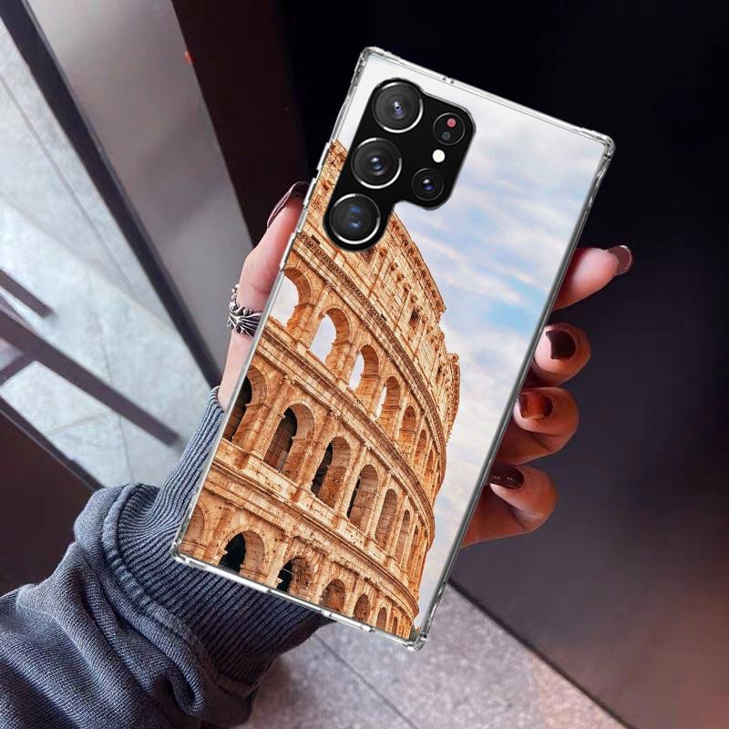 Roman Colosseum Phone Case For Samsung Galaxy S23 S24 S25 Edge S26 Ultra S22 + S21 Plus S20 FE Cover Silicone Print Shell Galaxy