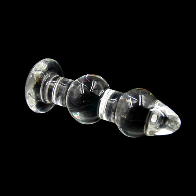 16 cm großer klarer Kristallglas-Buttplug Vaginalkugeln Erwachsene Masturbation Riesiges Analsexspielzeug für Frauen Männer Homosexuell