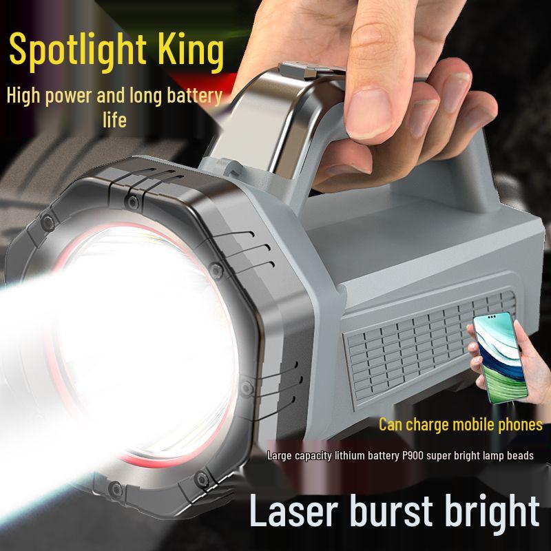 Mengtesh Rechargeable LED Flashlight: Long-Range Outdoor Emergency Searchlight and Work Light.
