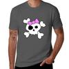 Cute Girly Skull Tshirt Minimalist Graphic Tee Shirt