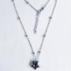 Modern Heart Pendant Jewelry Adjustable Bead Chain Necklace Fashion Pendant Necklace Star Neck Jewelry for Daily Party
