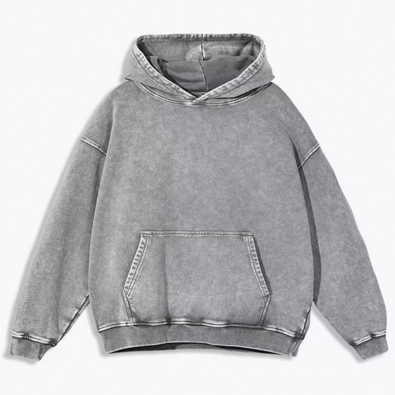 Unisex Oversized Hooded Sweatshirt Cotton Loose Fit Streetwear Winter Casual Pullover Men Women