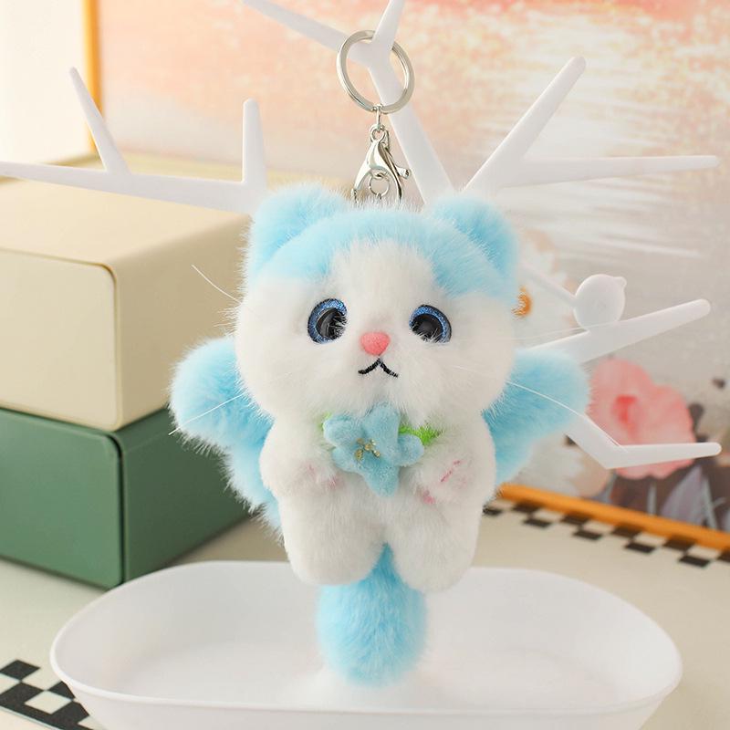 Очаровательная мультяшная пухлая плюшевая игрушка-подвеска котенок 15cm (0.064kg)