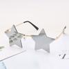 UV400 Street Shot Party Star Shape Sunglasses Rimless Sun Glasses Pentagram Sunglasses