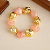 Fashion Irregular Smudge Resin Beaded Necklace, Personalized Geometric Special-Shaped Ccb Collarbone Chain Necklace