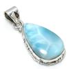 Natural Republic Larimar Gemstone 925 Solid Sterling Silver Pendant 1.75" P2p37