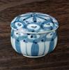 Takumifu Arita Ware 8cm Steamer Bowl, Small, Blue and White with Tokusa Round Pattern, Made in Japan
