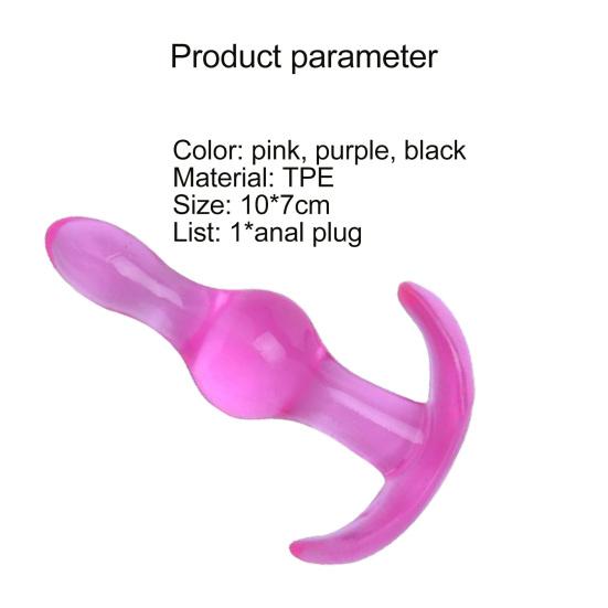 Anal Massager Kreativer komfortabler transparenter Perlen-Buttplug für Erwachsene