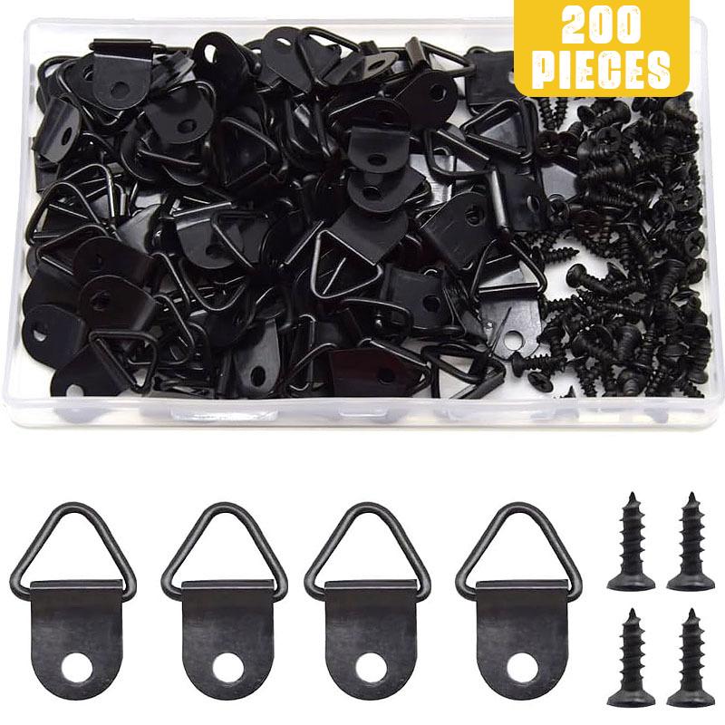 

200Pcs black photo frame hardware accessories