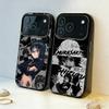 S-Shizuku H-Hunter M-Murasaki Phone Case For iPhone17,16,15,14,13,12,11,Pro,MAX Gray Matte Silicone Black Cover